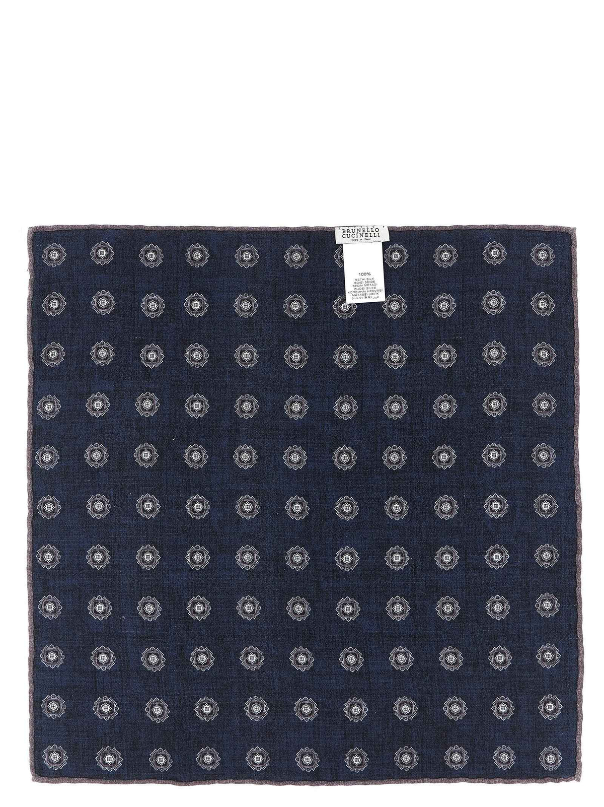 Brunello Cucinelli Multicolor Silk Pocket Square