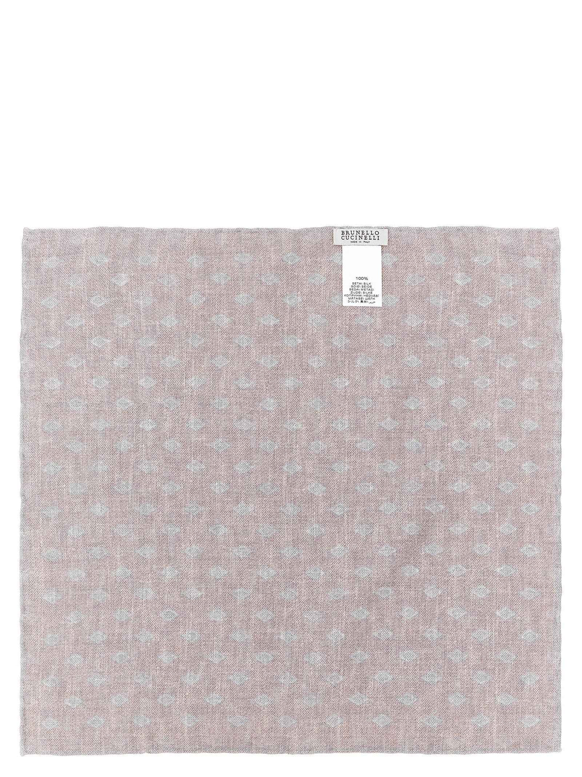 Brunello Cucinelli Multicolor Silk Pocket Square