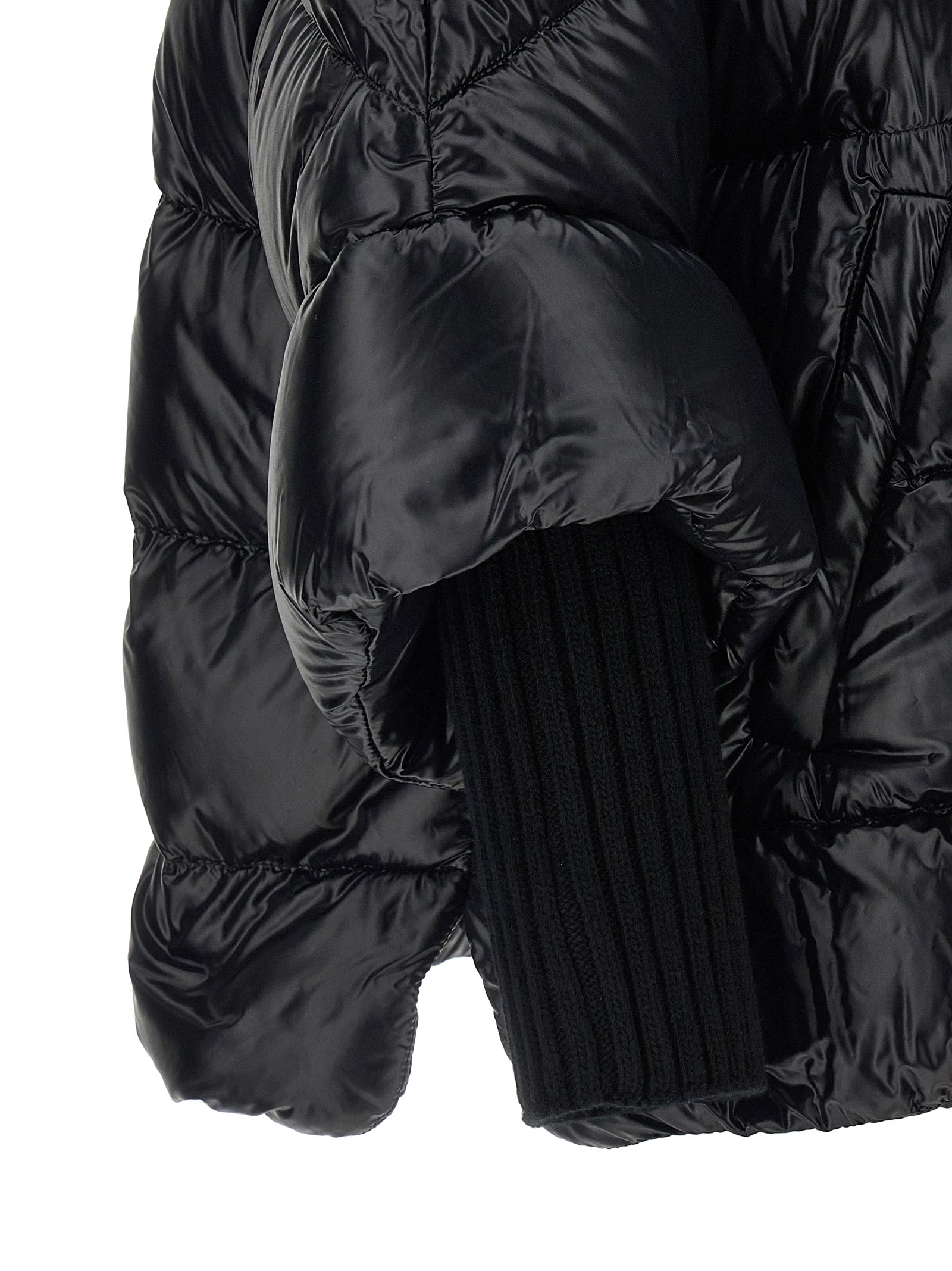 Herno Black Polyamide Coat