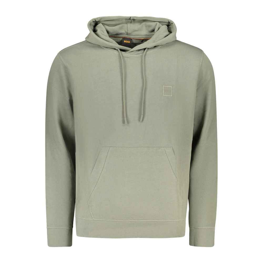 Hugo Boss Green Cotton Men's Sweatshirt