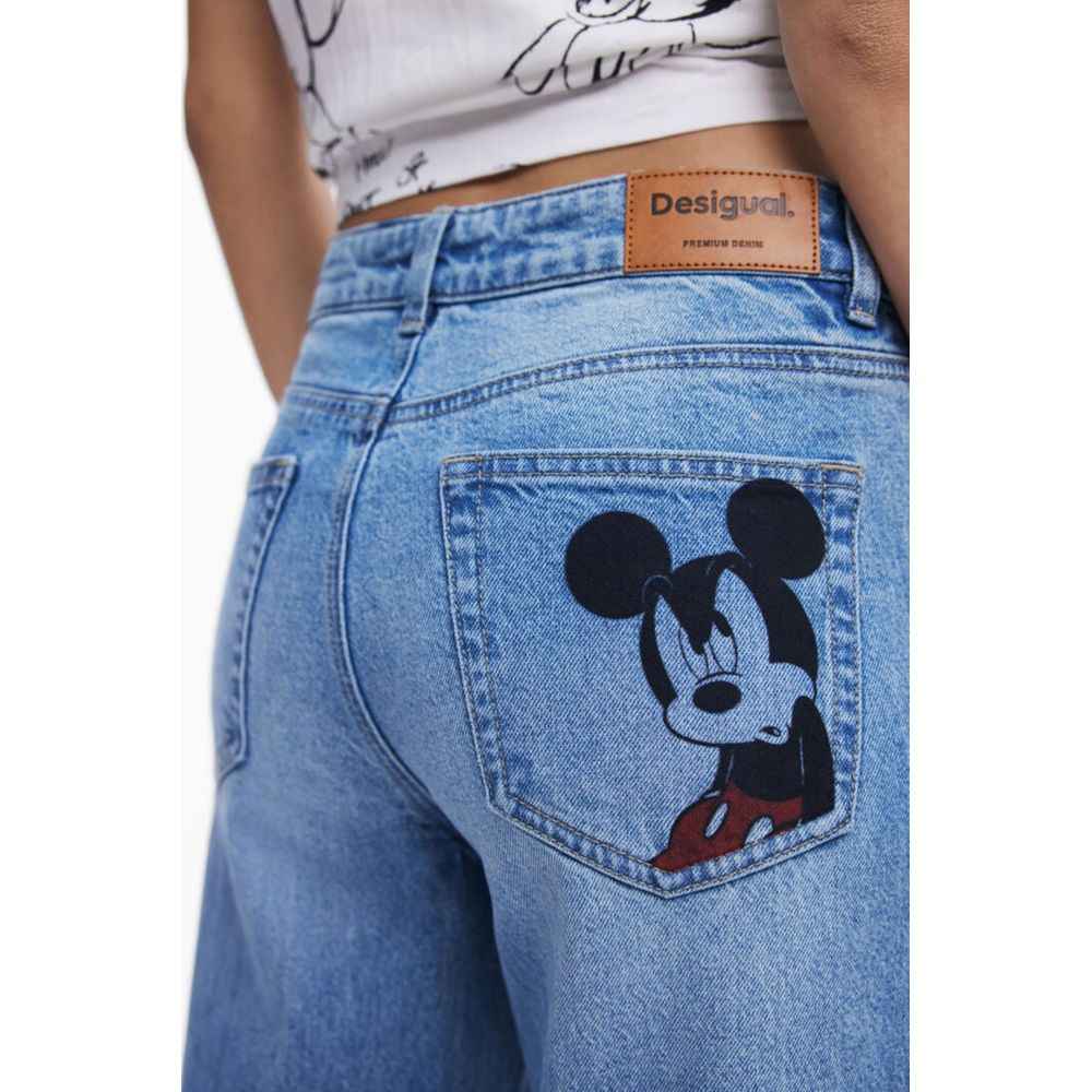 Desigual Azzurro Cotton Women's Jeans