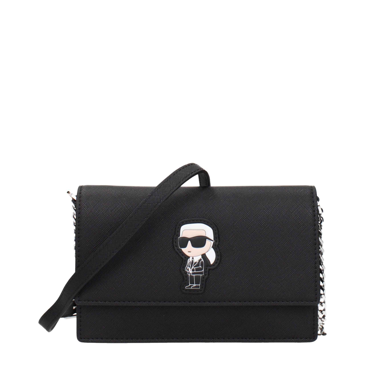Karl Lagerfeld Black Polyethylene Crossbody Bag
