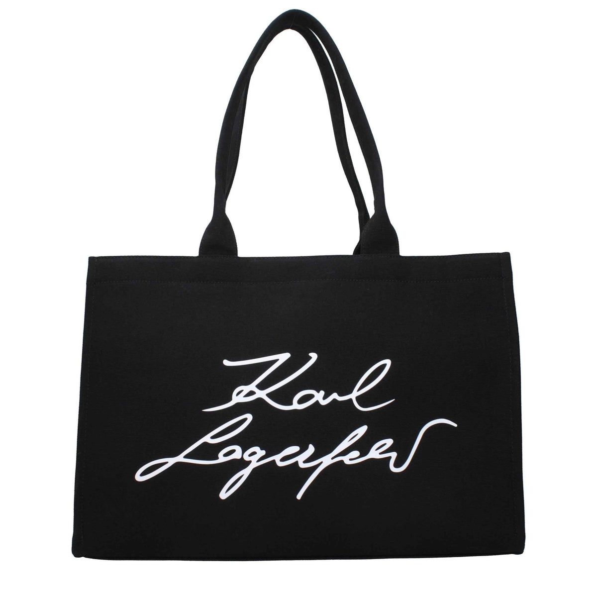 Karl Lagerfeld Black Fabric Shoulder Bag