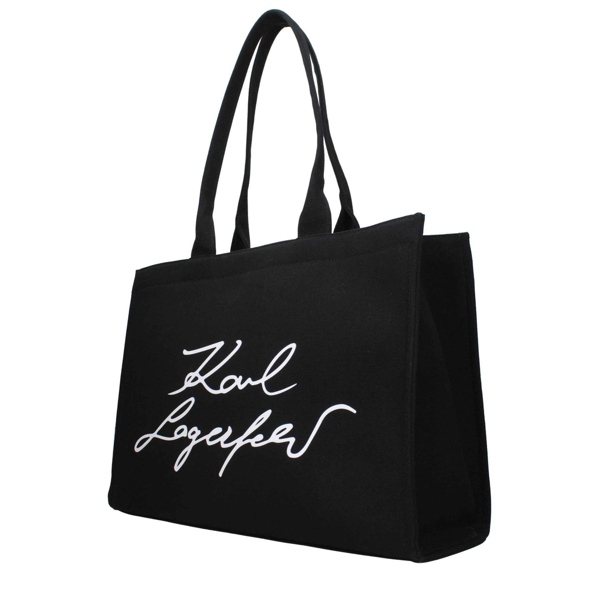 Karl Lagerfeld Black Fabric Shoulder Bag