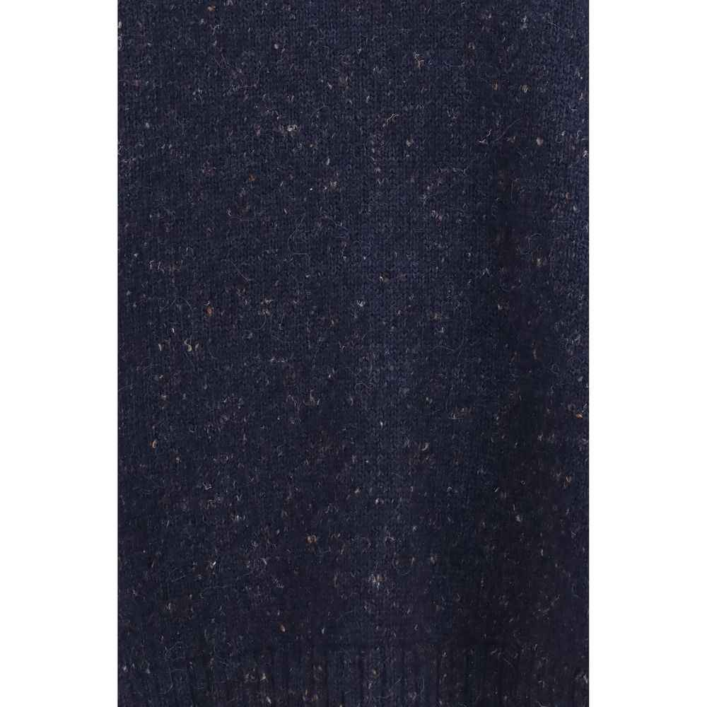 Fabiana Filippi Blue Wool Oves Aries Sweatshirt