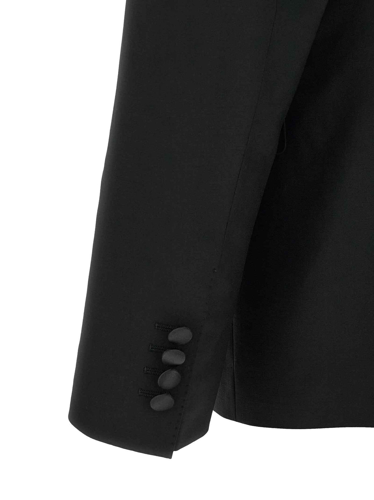 Dolce & Gabbana Black Virgin Wool Two-Piece Suit