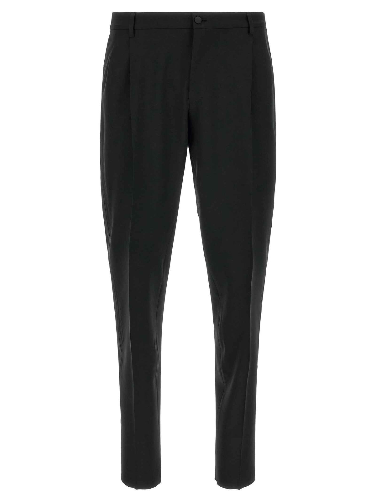 Dolce & Gabbana Black Virgin Wool Two-Piece Suit