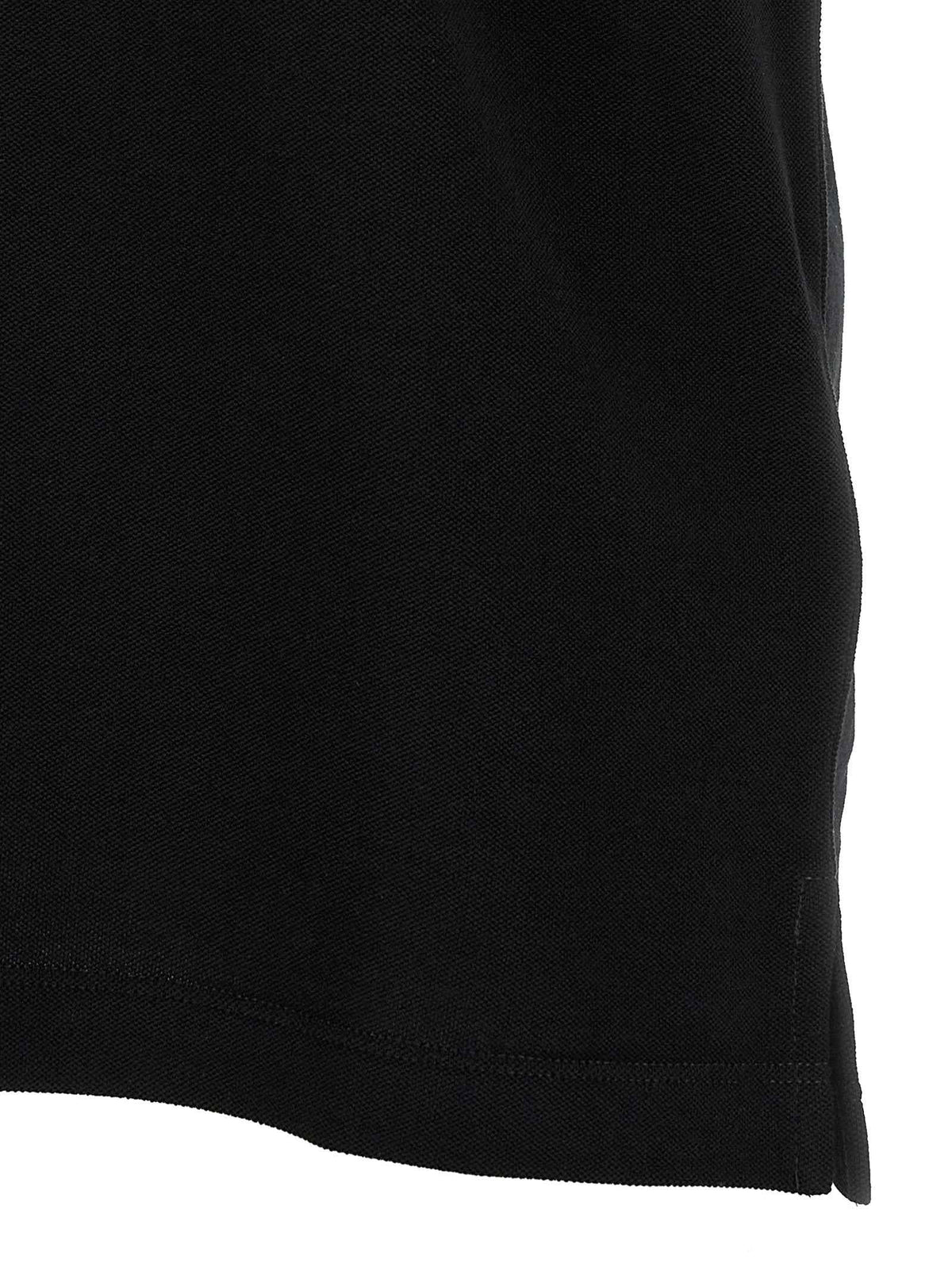 Fendi Black Cotton Polo Shirt