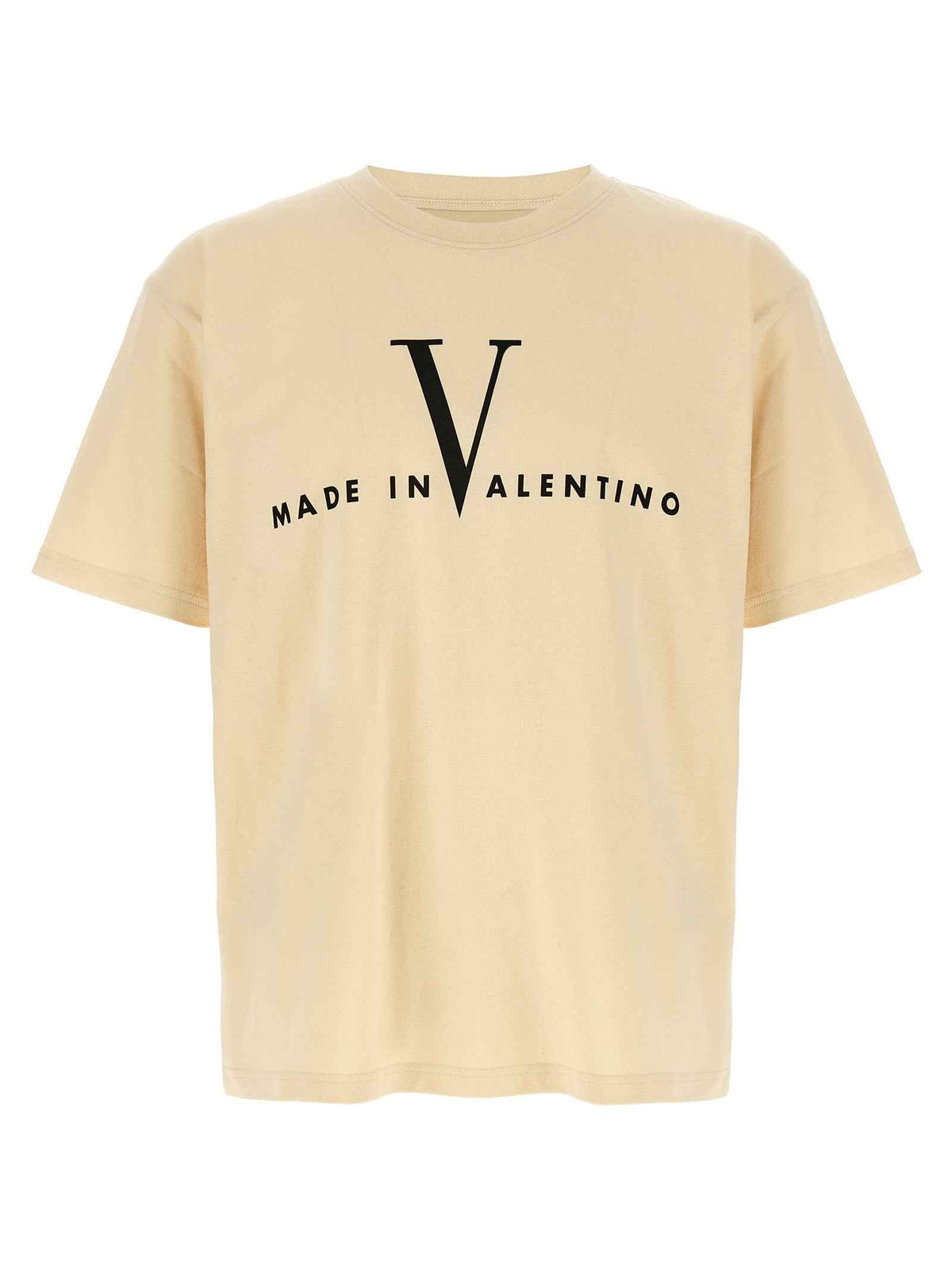 Valentino Garavani Beige Cotton T-Shirt