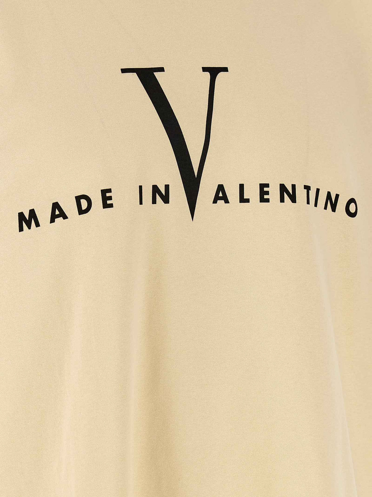Valentino Garavani Beige Cotton T-Shirt