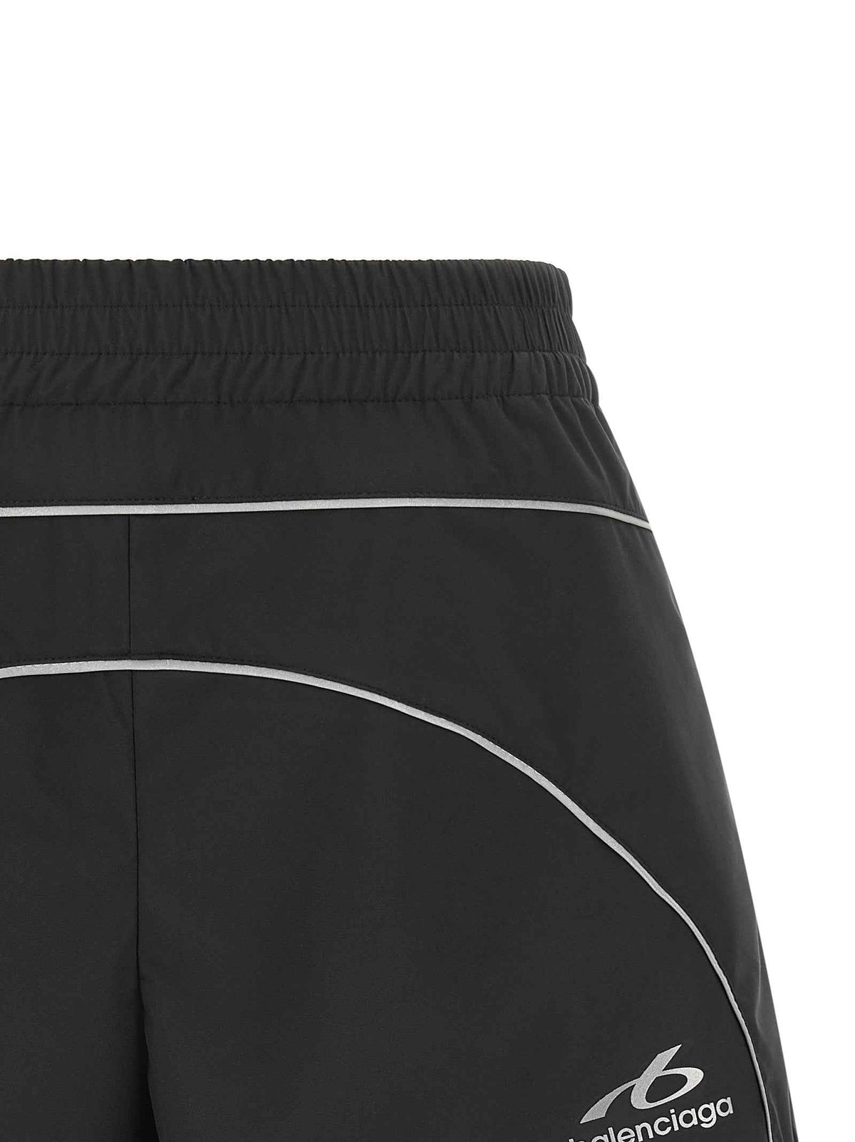 Balenciaga Black Polyester Bermuda Shorts