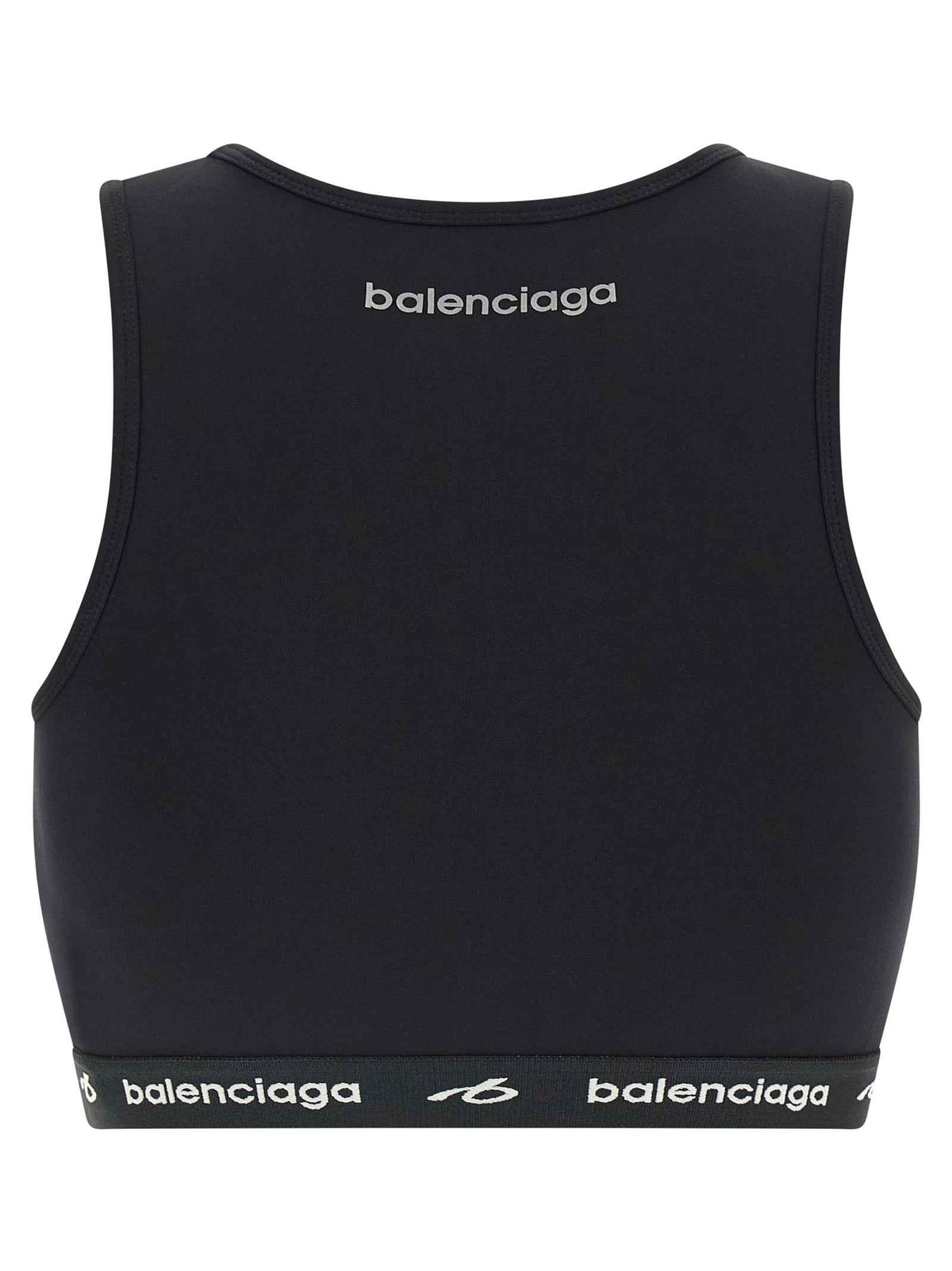 Balenciaga Black Polyamide Sport Bra
