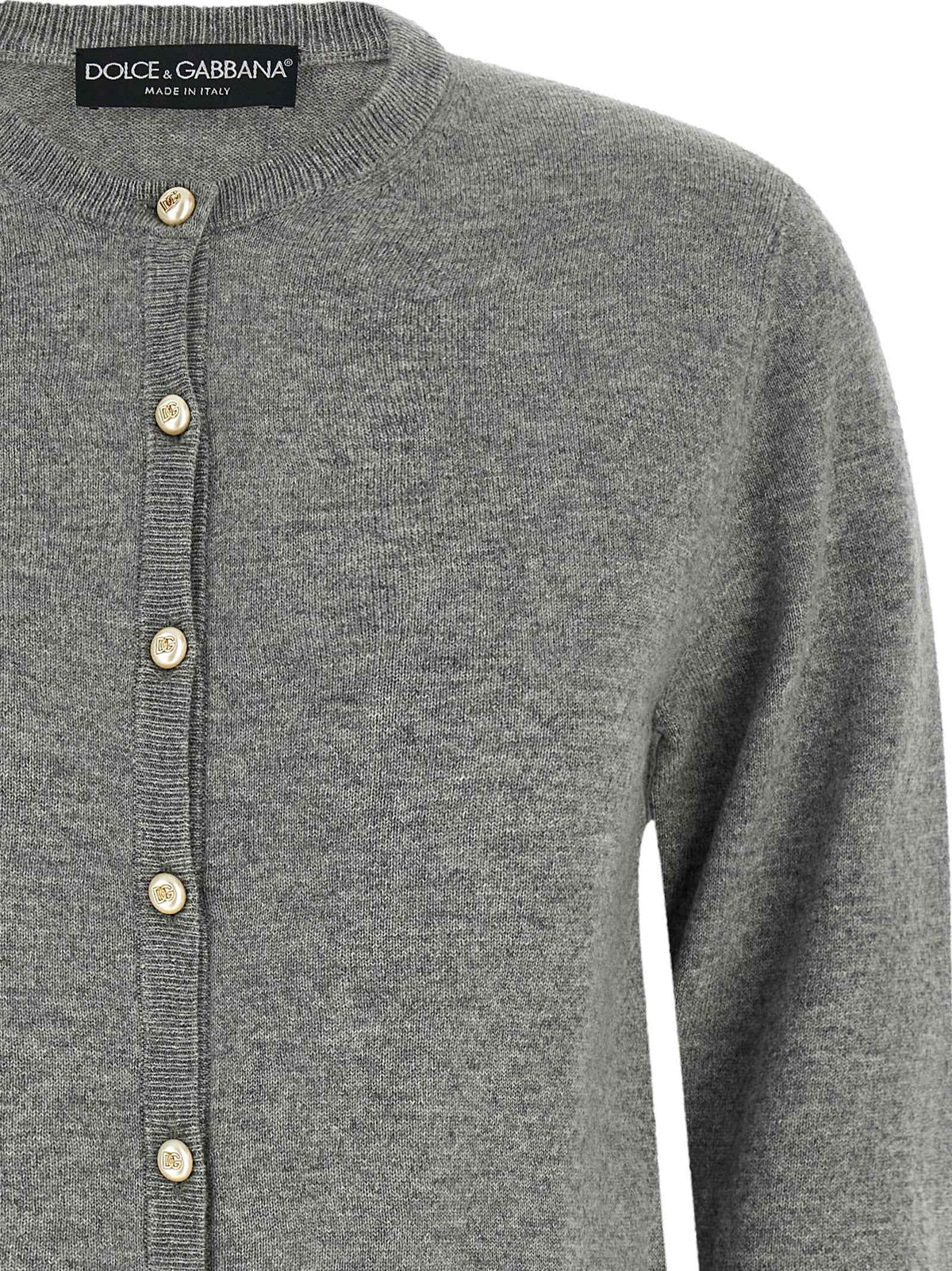 Dolce & Gabbana Gray Cashmere Cardigan