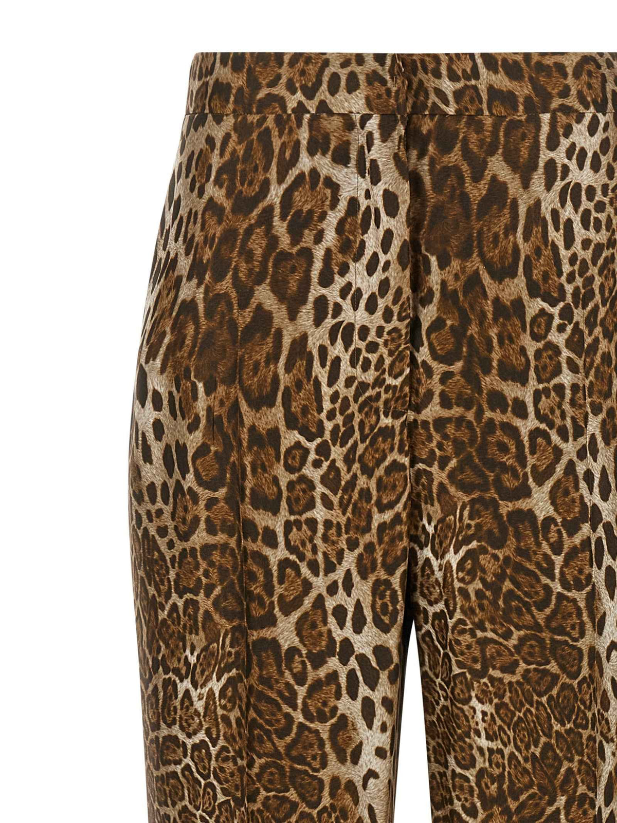 Max Mara Brown Silk Casual Pants