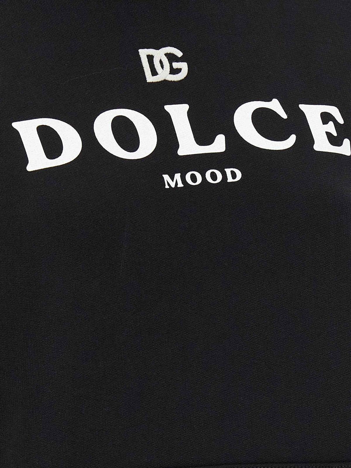 Dolce & Gabbana Black Cotton Hoodie