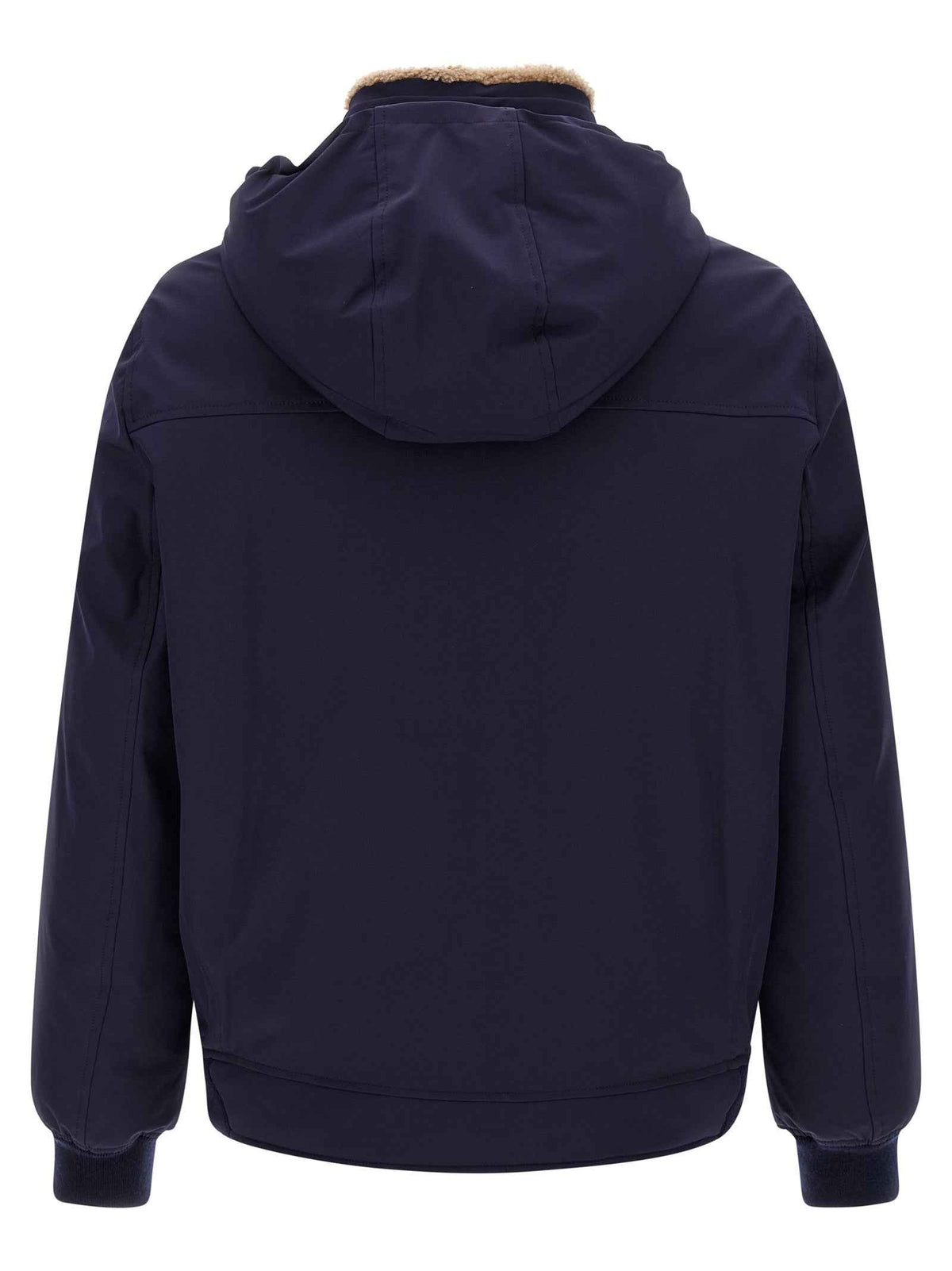 Brunello Cucinelli Blue Polyamide Full-Length Jacket