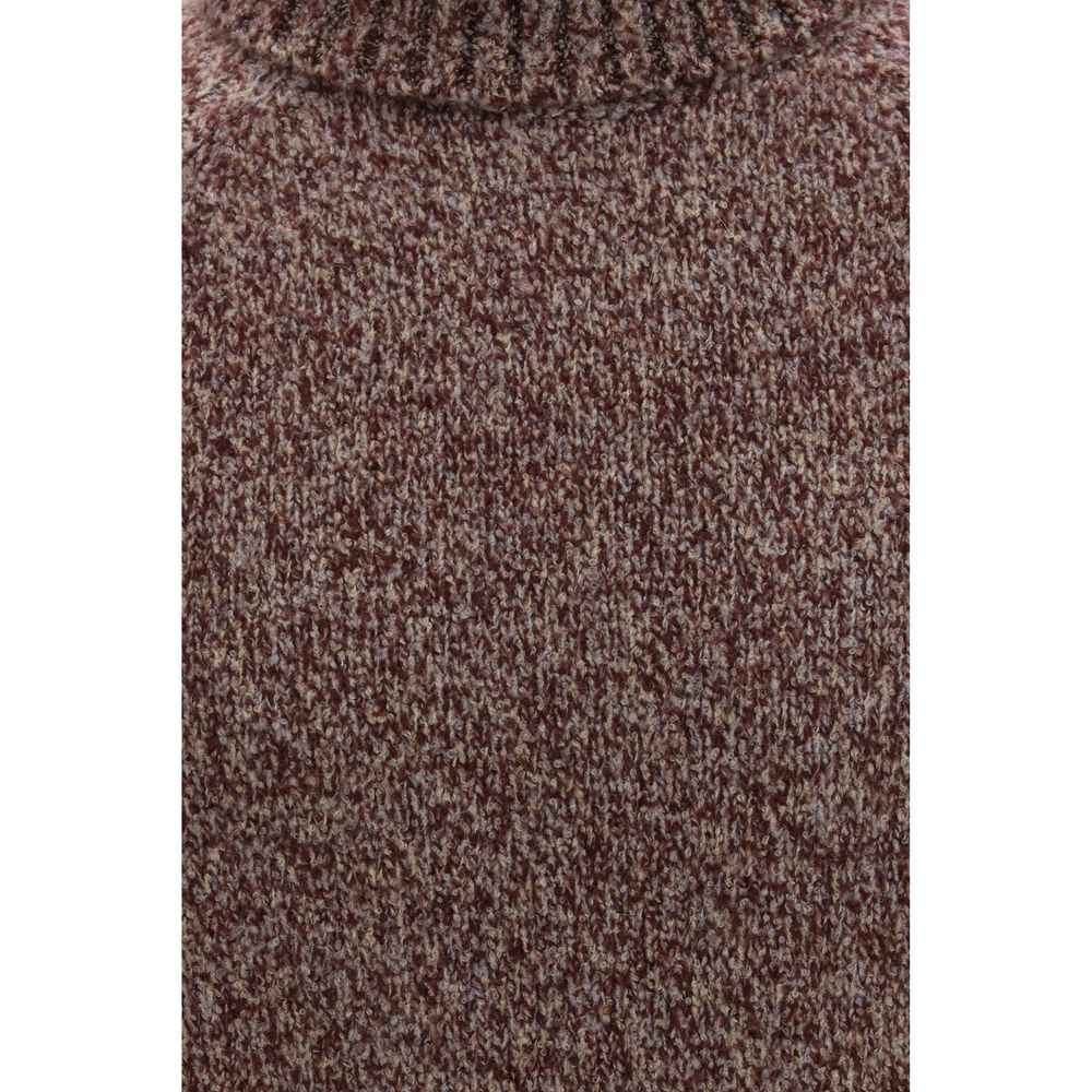 Brunello Cucinelli Bordeaux Wool Oves Aries Turtleneck