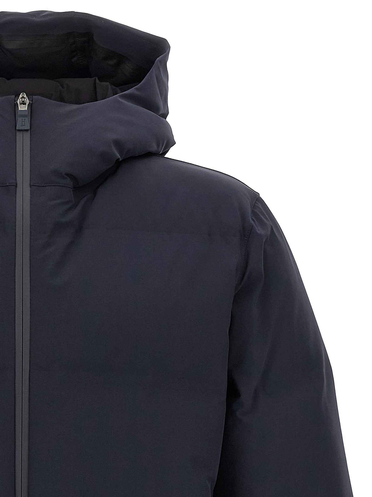 Herno Blue Polyamide Full-Length Jacket