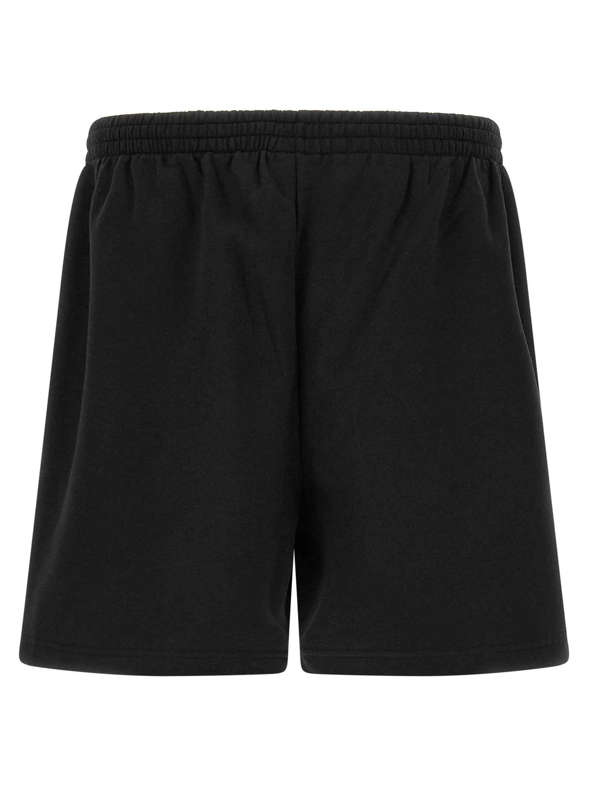 Balenciaga Black Cotton Bermuda Shorts