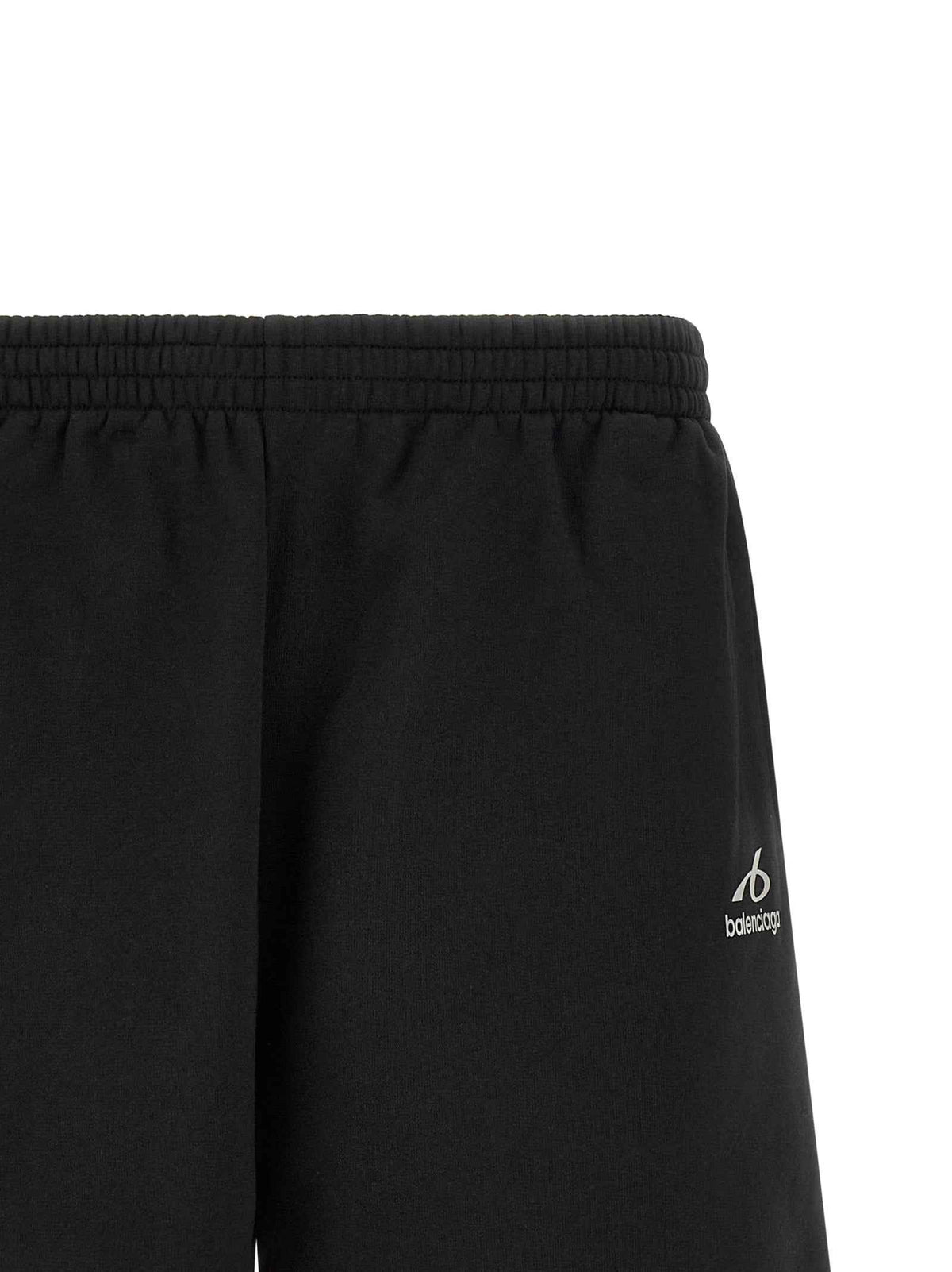 Balenciaga Black Cotton Bermuda Shorts