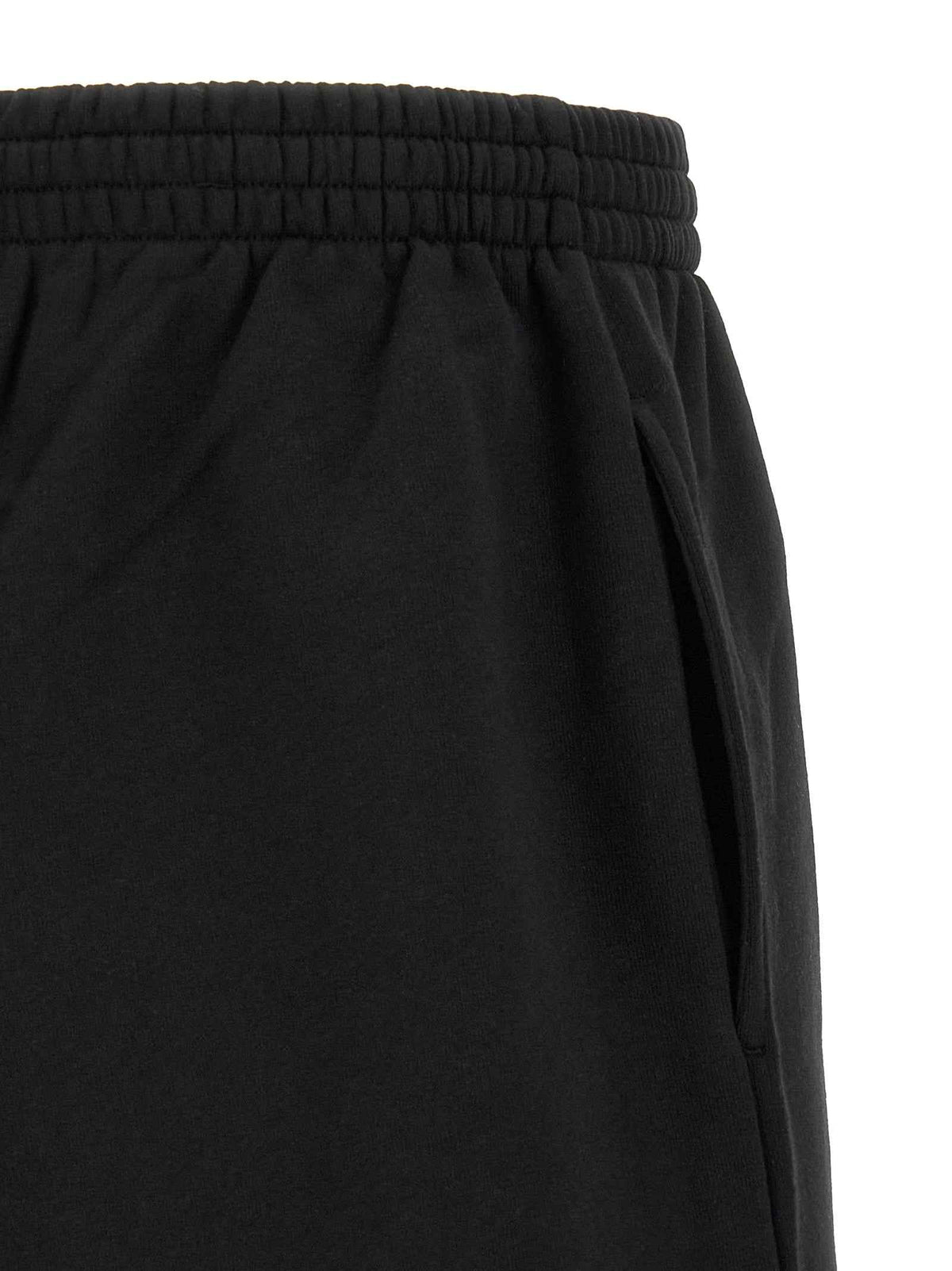 Balenciaga Black Cotton Bermuda Shorts