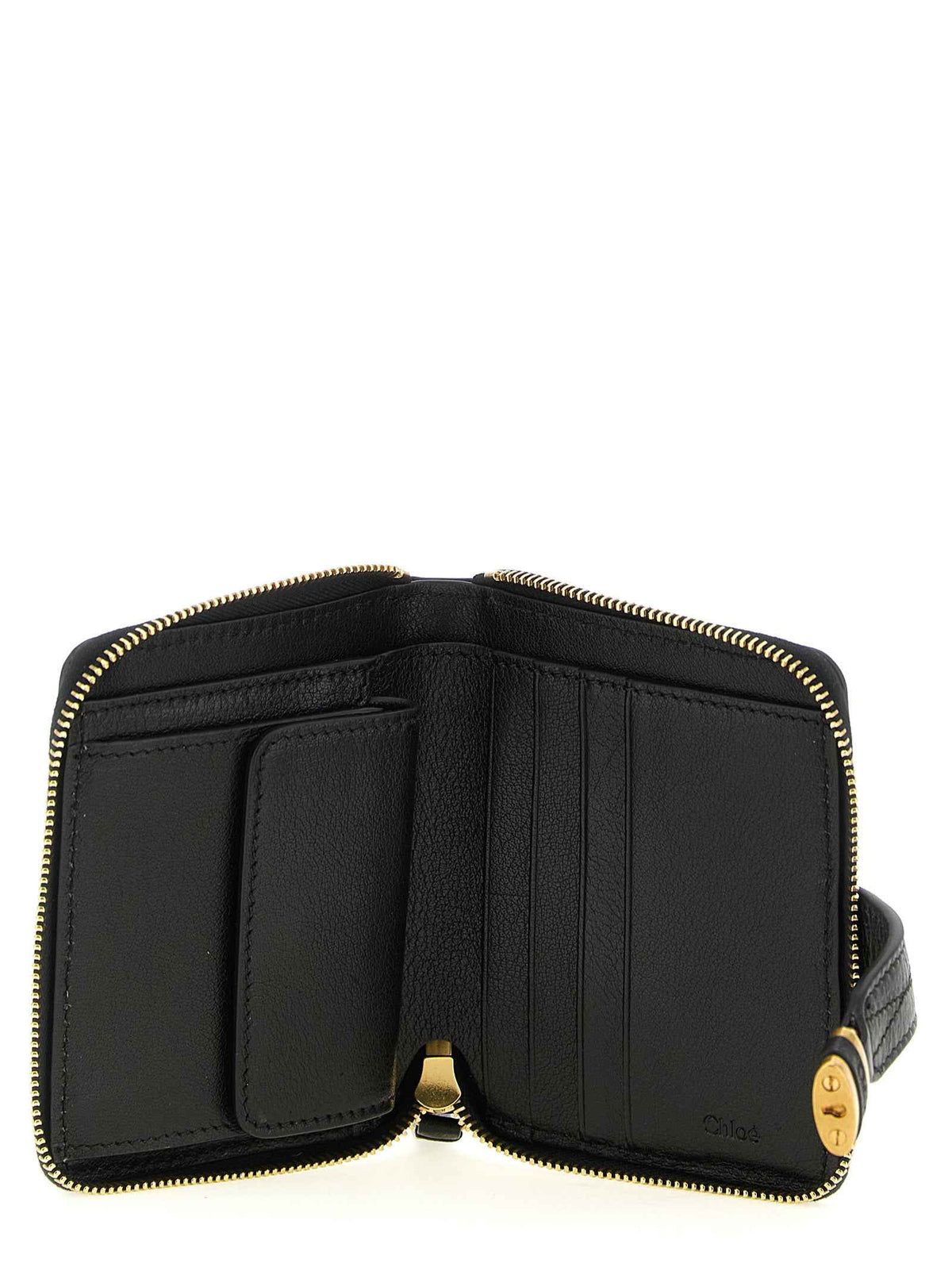 Chloé Black Buffalo Leather Cardholder