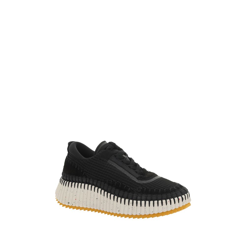 Chloé Black Nylon Sneakers