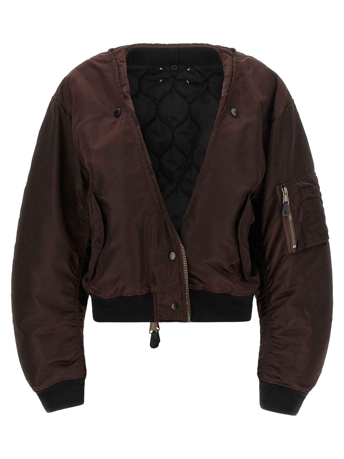 Maison Margiela Brown Polyamide Bomber