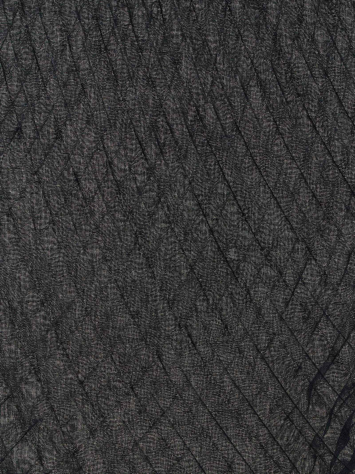 Issey Miyake Black Polyester Scarf