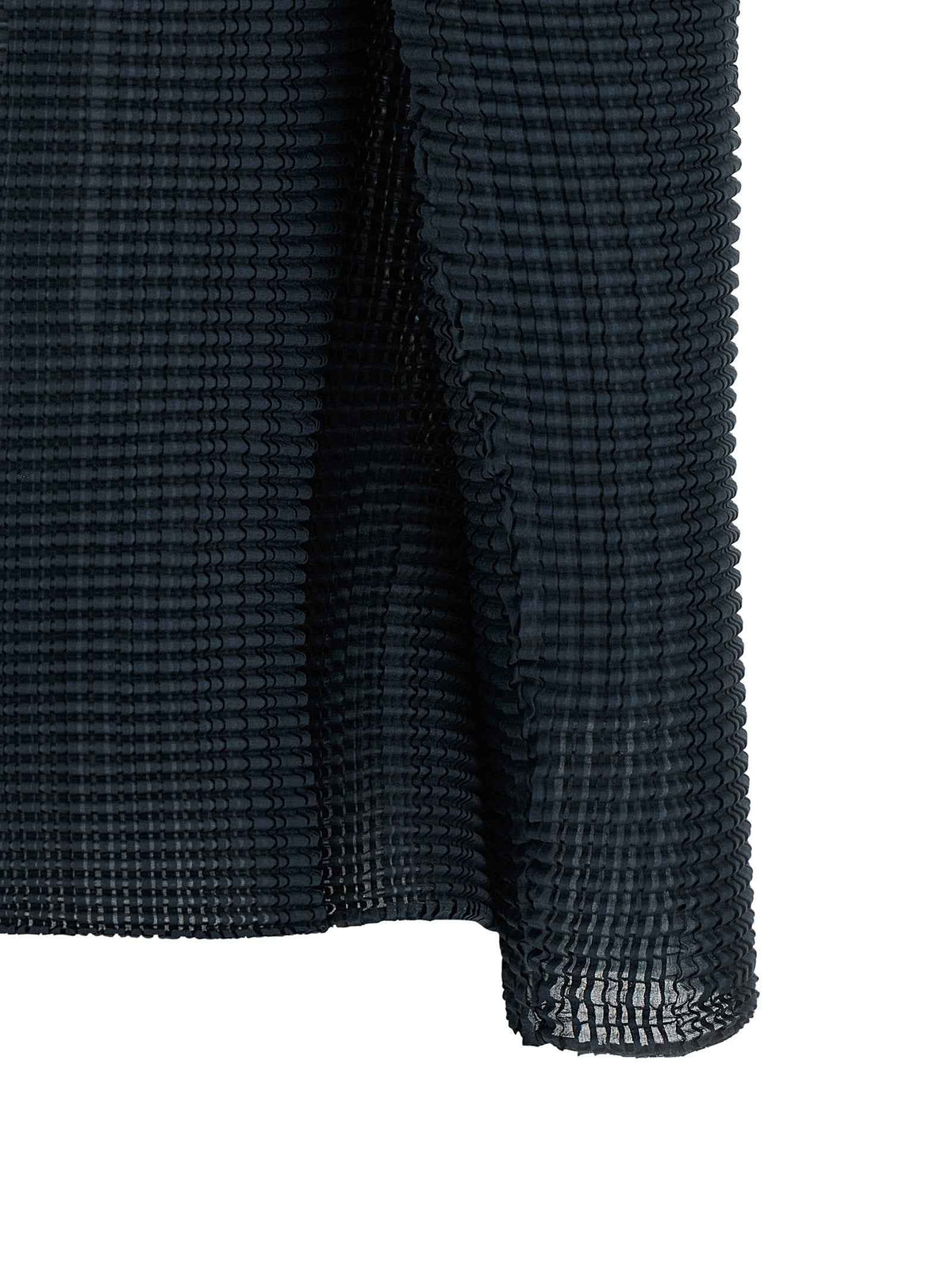 Issey Miyake Blue Polyester Cardigan