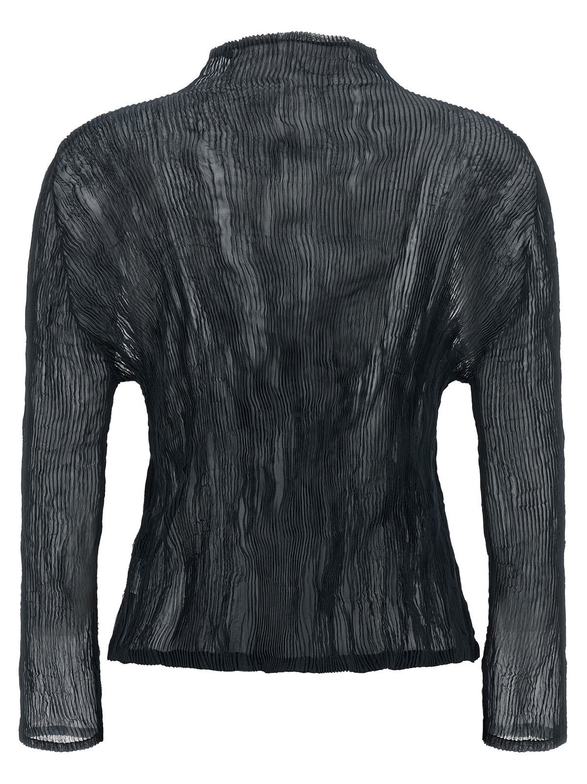 Issey Miyake Blue Polyester Cardigan
