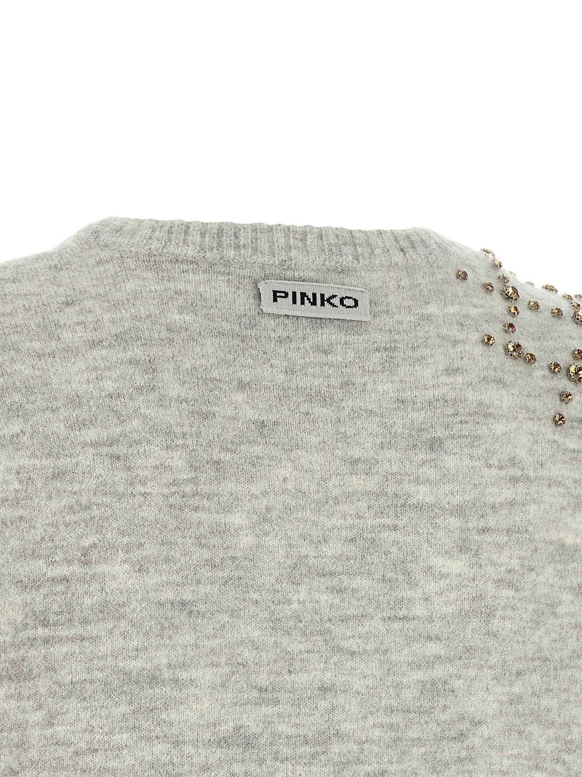 PINKO Gray Wool Cardigan