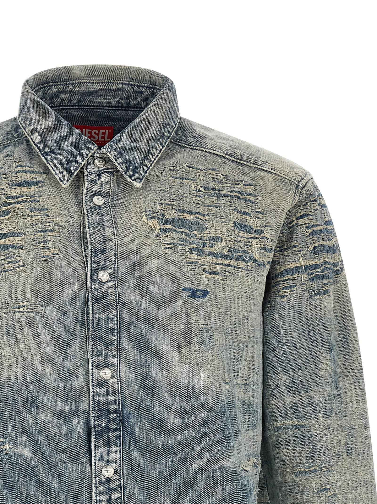 Diesel Blue Cotton Blouse