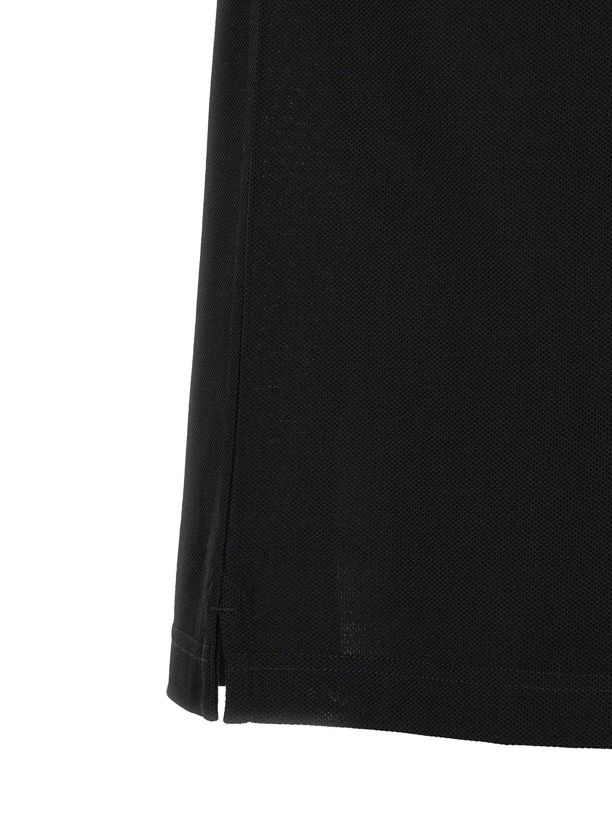 Burberry Black Cotton Polo Shirt