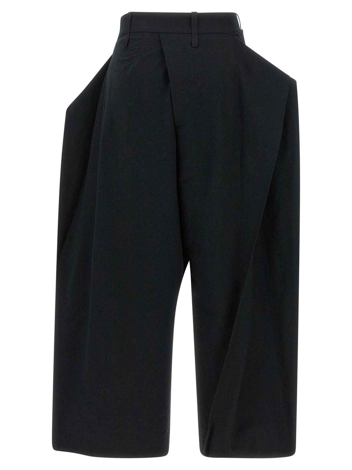 Issey Miyake Black Polyester Casual Pants