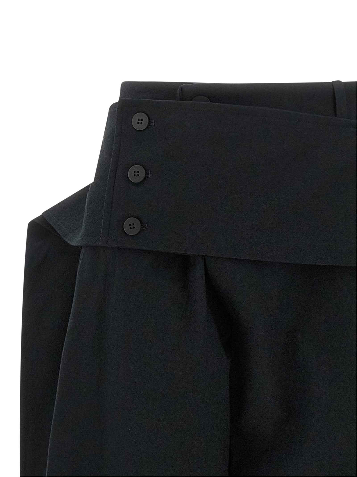 Issey Miyake Black Polyester Casual Pants
