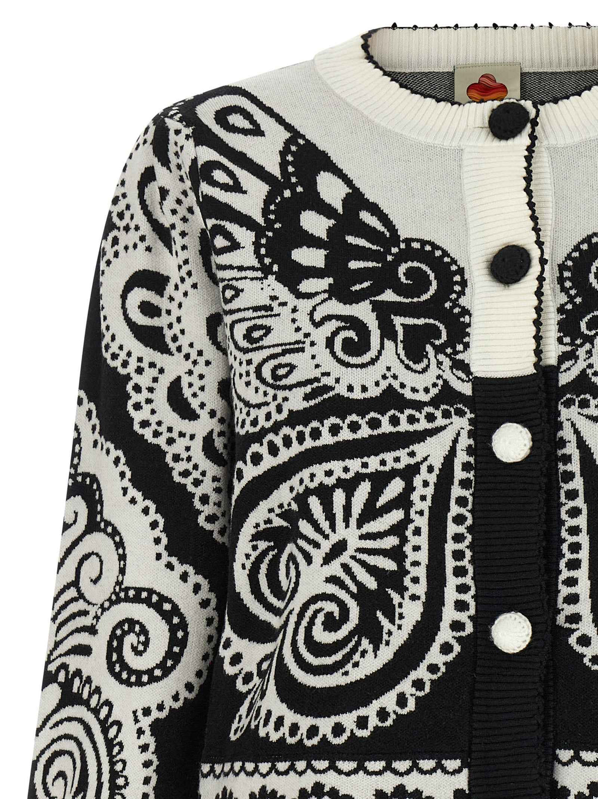 FARM RIO Bicolor Polyester Cardigan
