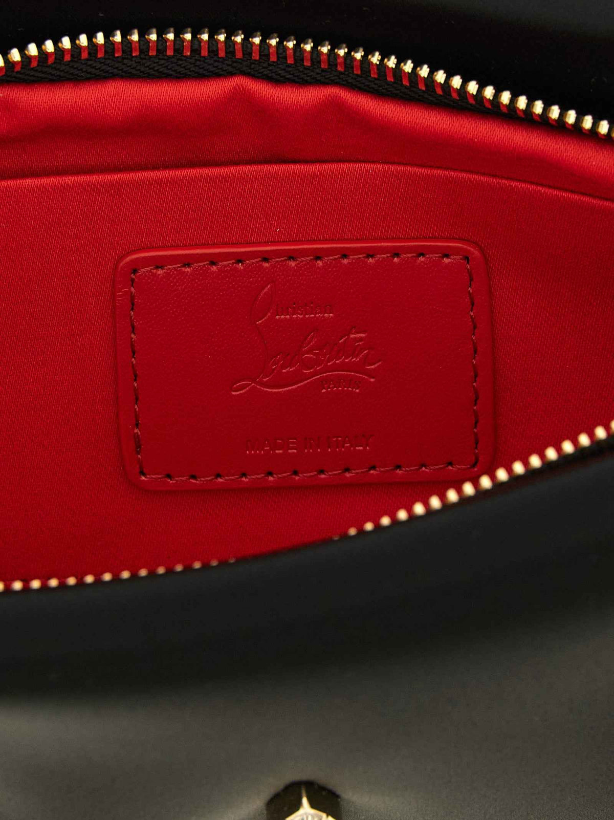 Christian Louboutin Black Elastane Clutch Bag