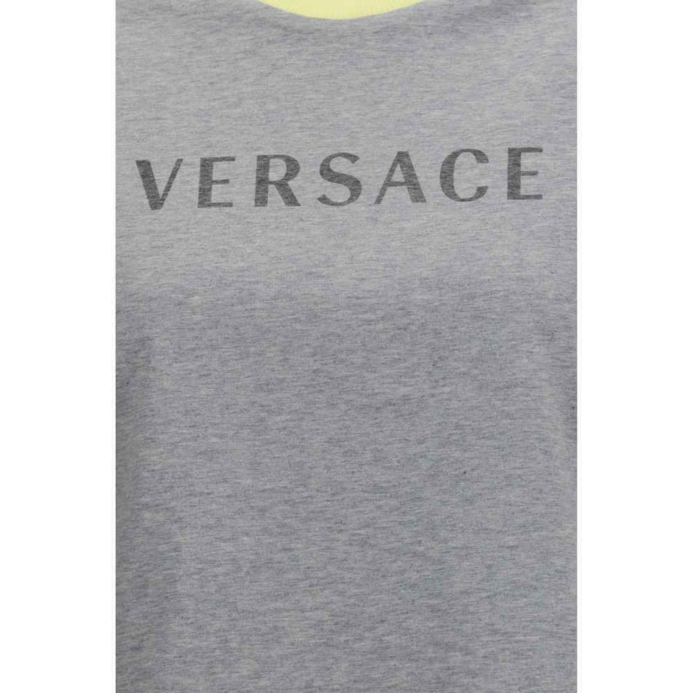 Versace Gray Cotton T-Shirt