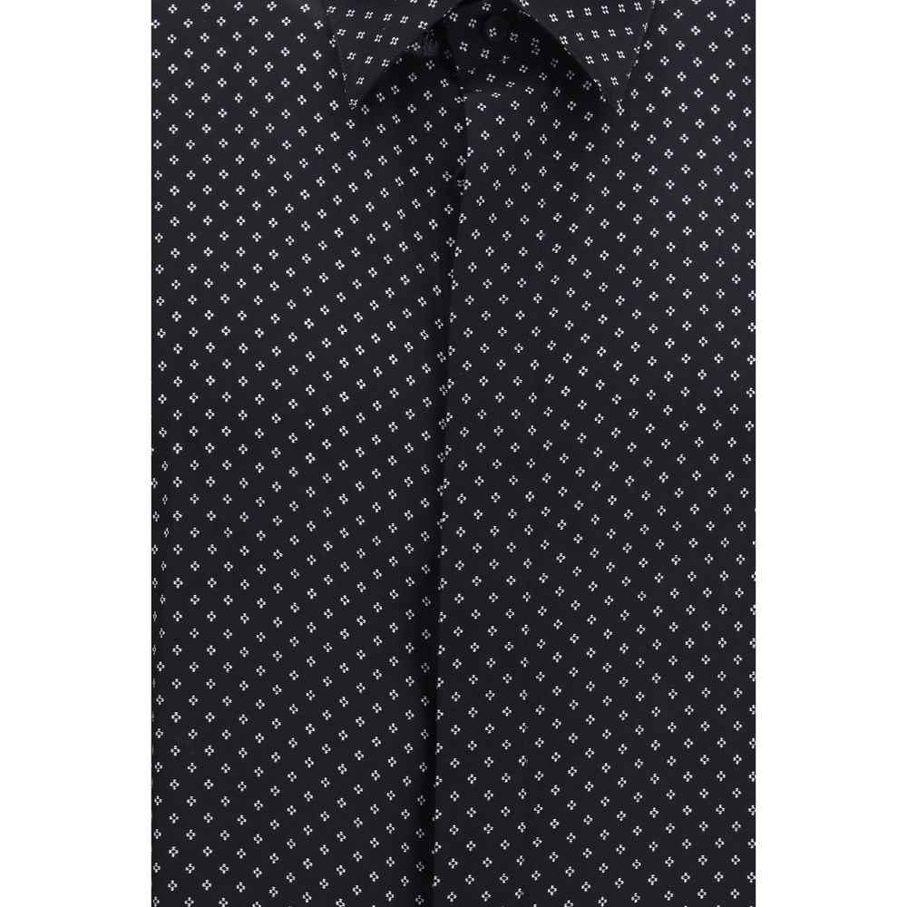 Tom Ford Black Silk Pattern Shirt