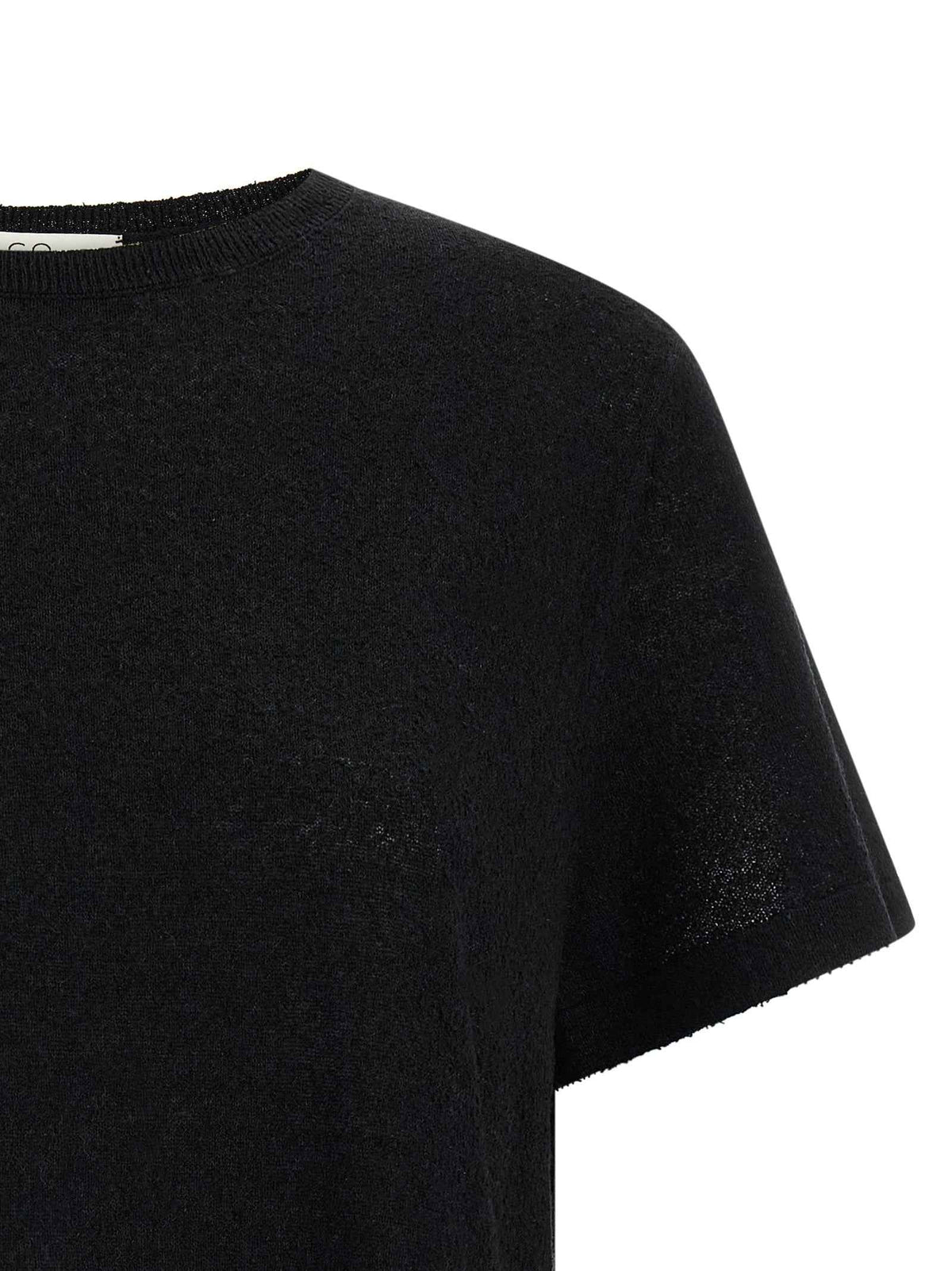 CO Black Silk Blouse