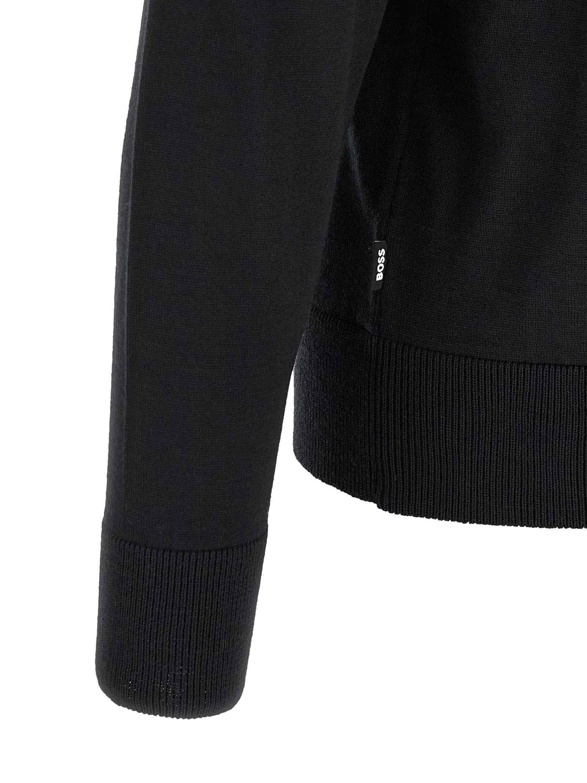 Hugo Boss Black Virgin Wool Cardigan