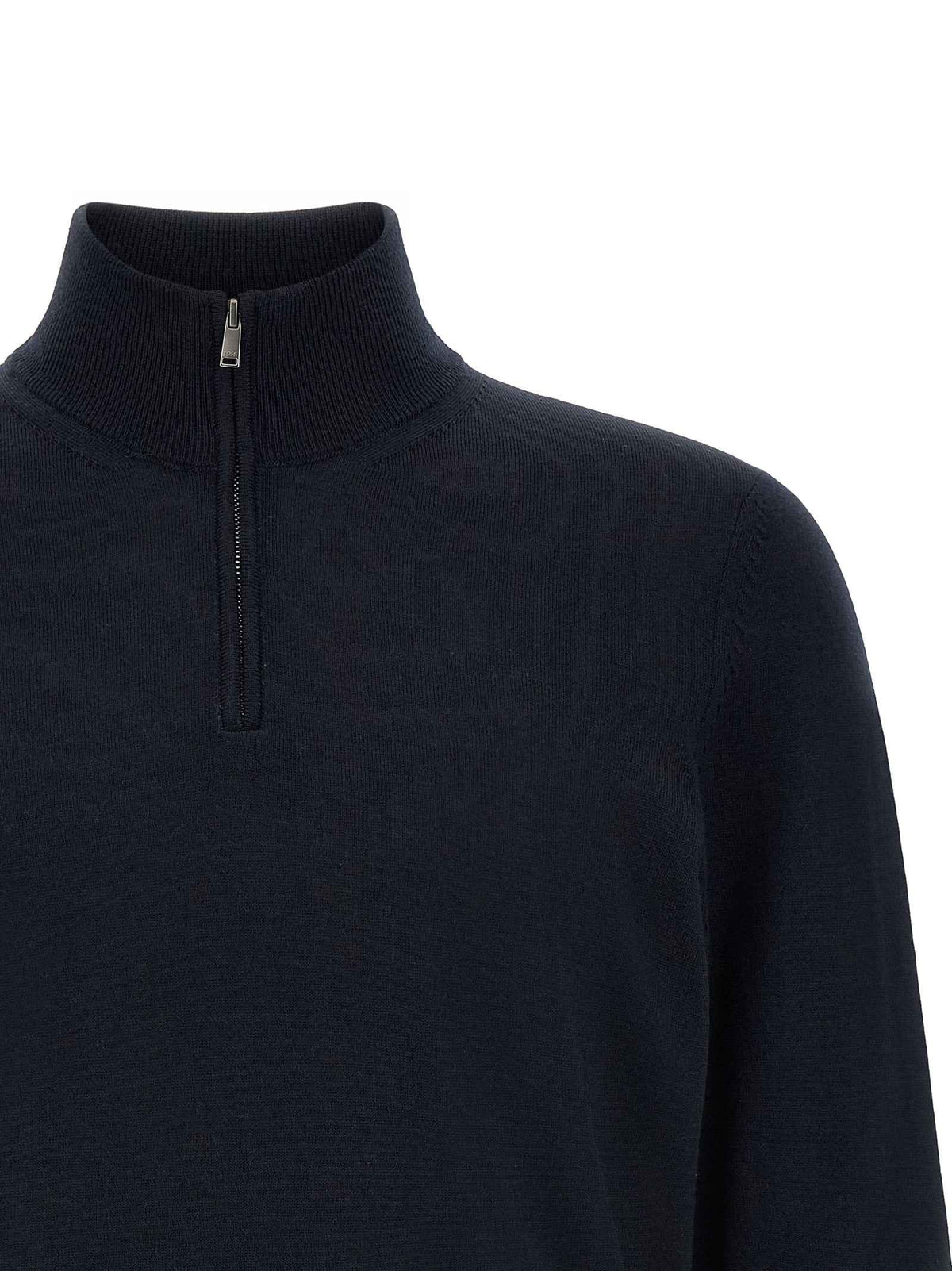 Hugo Boss Blue Virgin Wool Cardigan