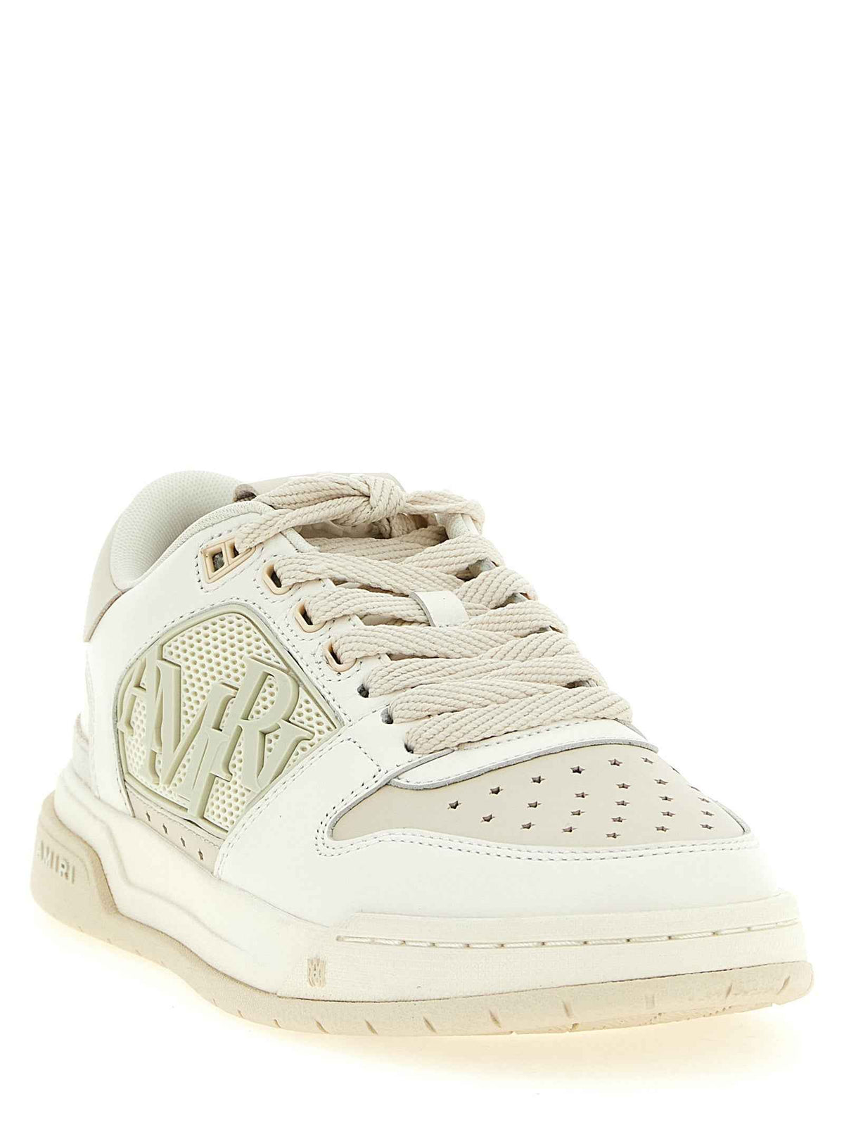 Amiri White Calfskin Low Top Sneakers