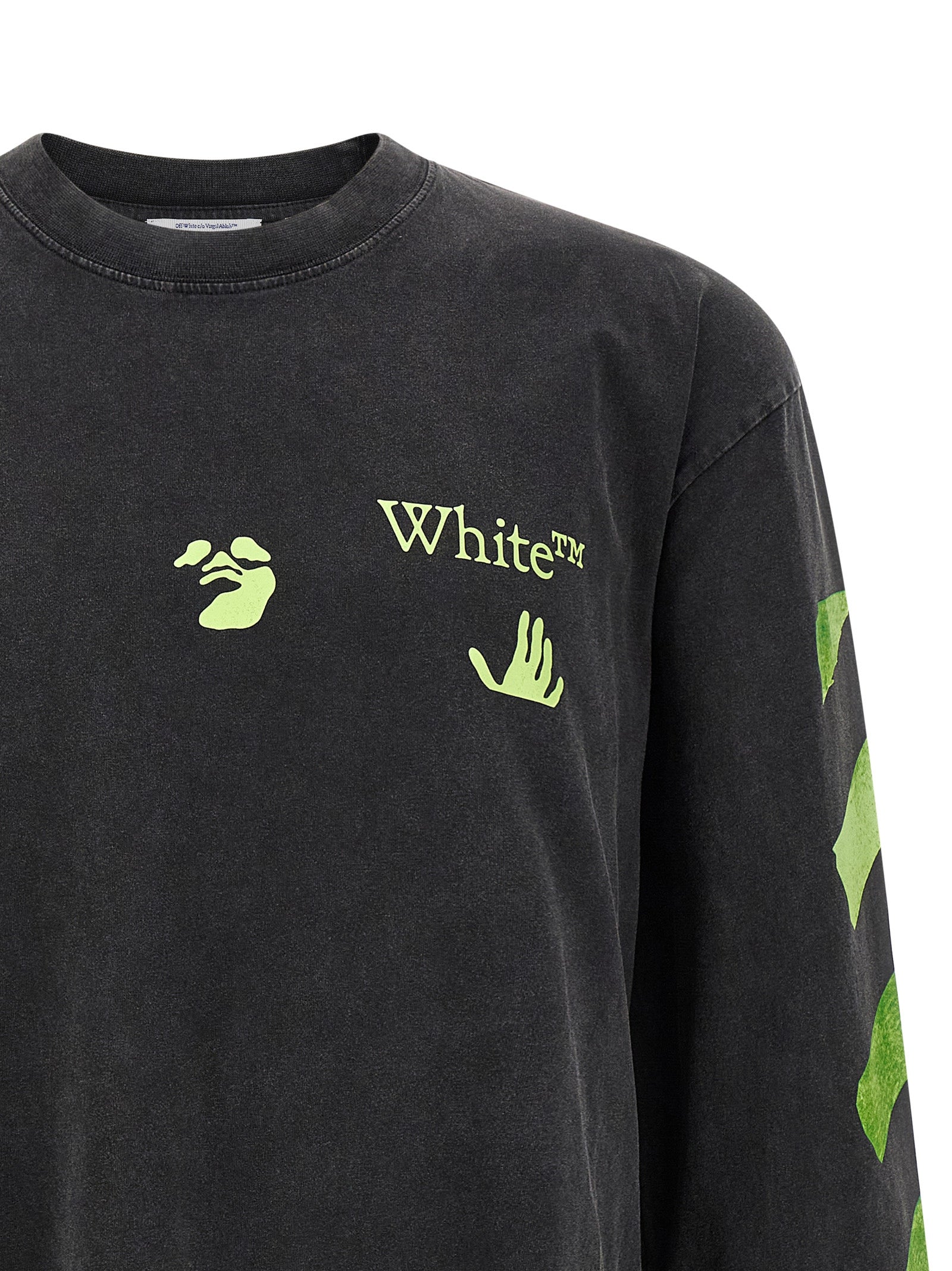 Off-White Black Cotton T-Shirt