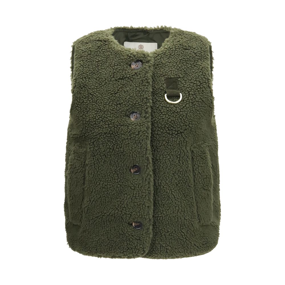 Barbour Bicolor Polyester Sleeveless Jacket