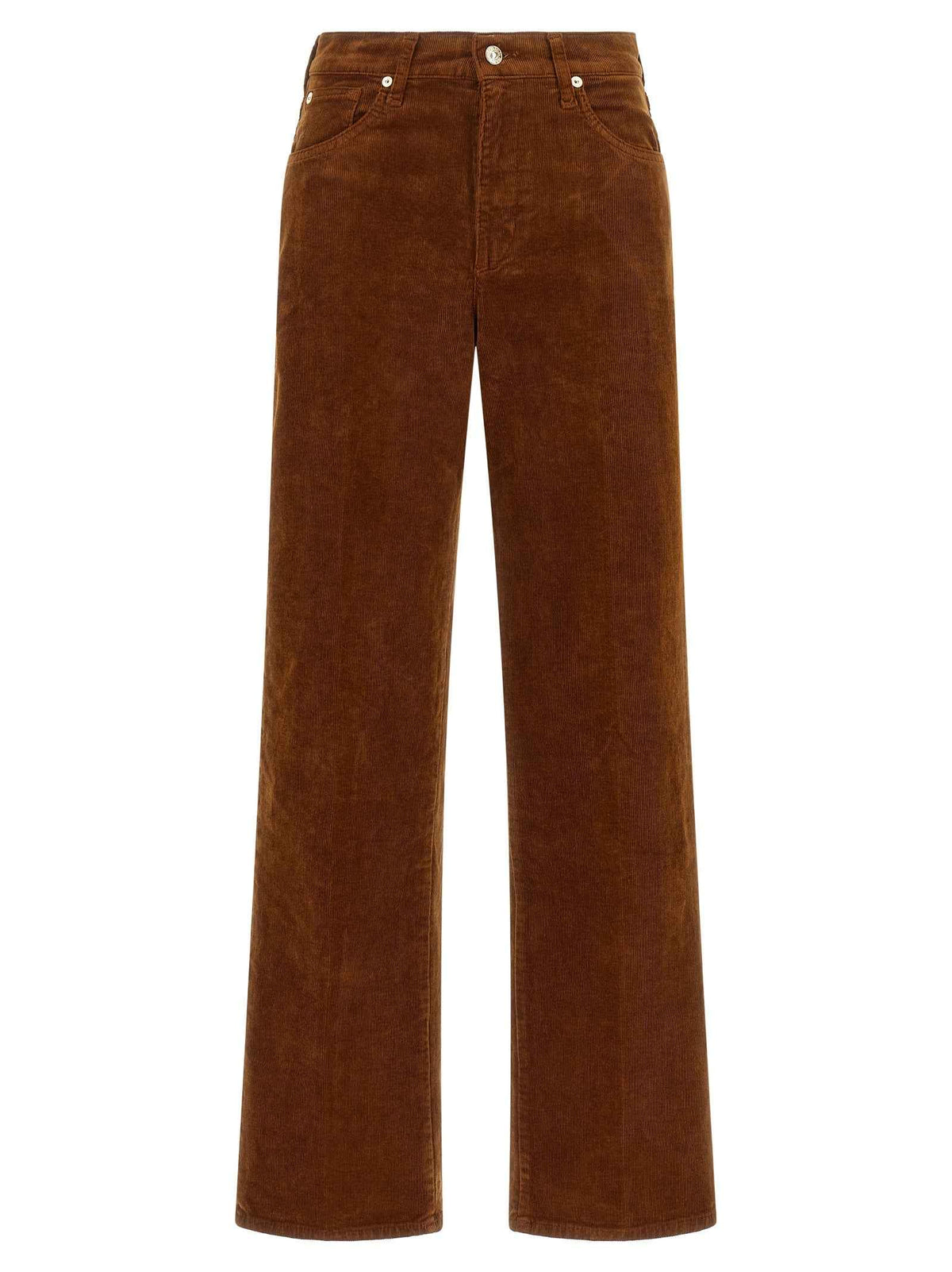7 For All Mankind Brown Cotton Casual Pants