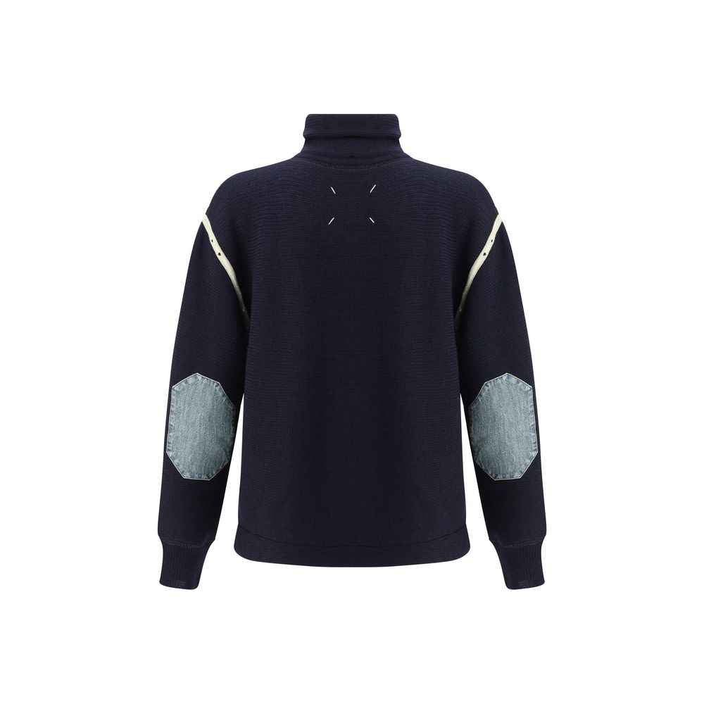 Maison Margiela Blue Wool Oves Aries Sweatshirt
