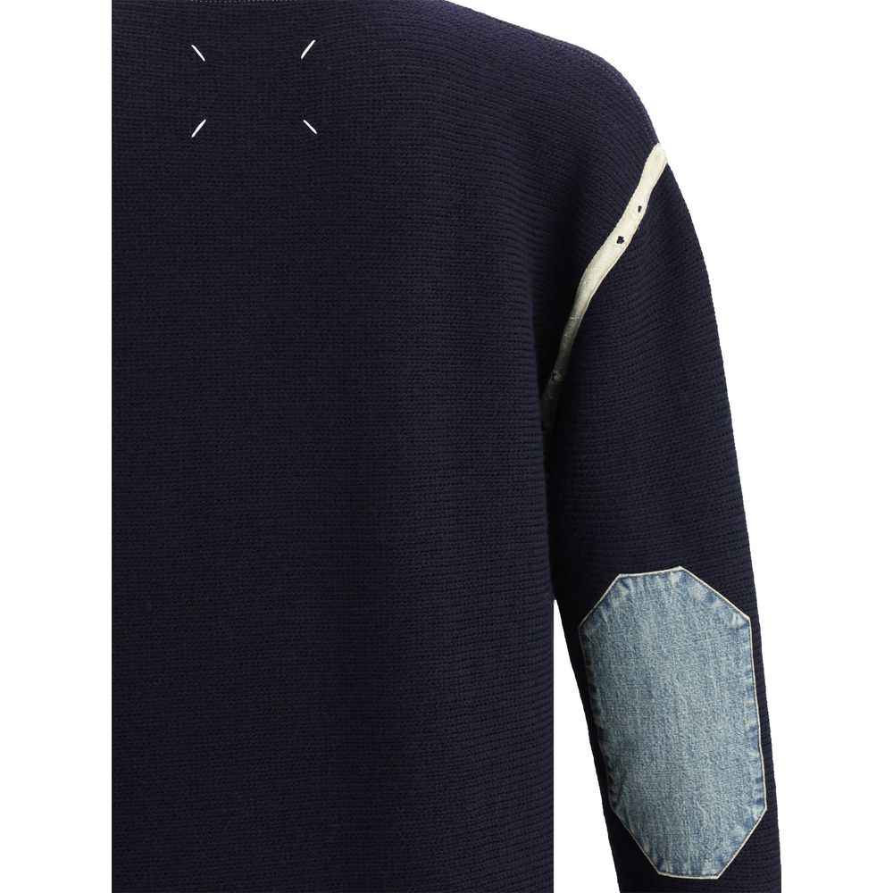 Maison Margiela Blue Wool Oves Aries Sweatshirt