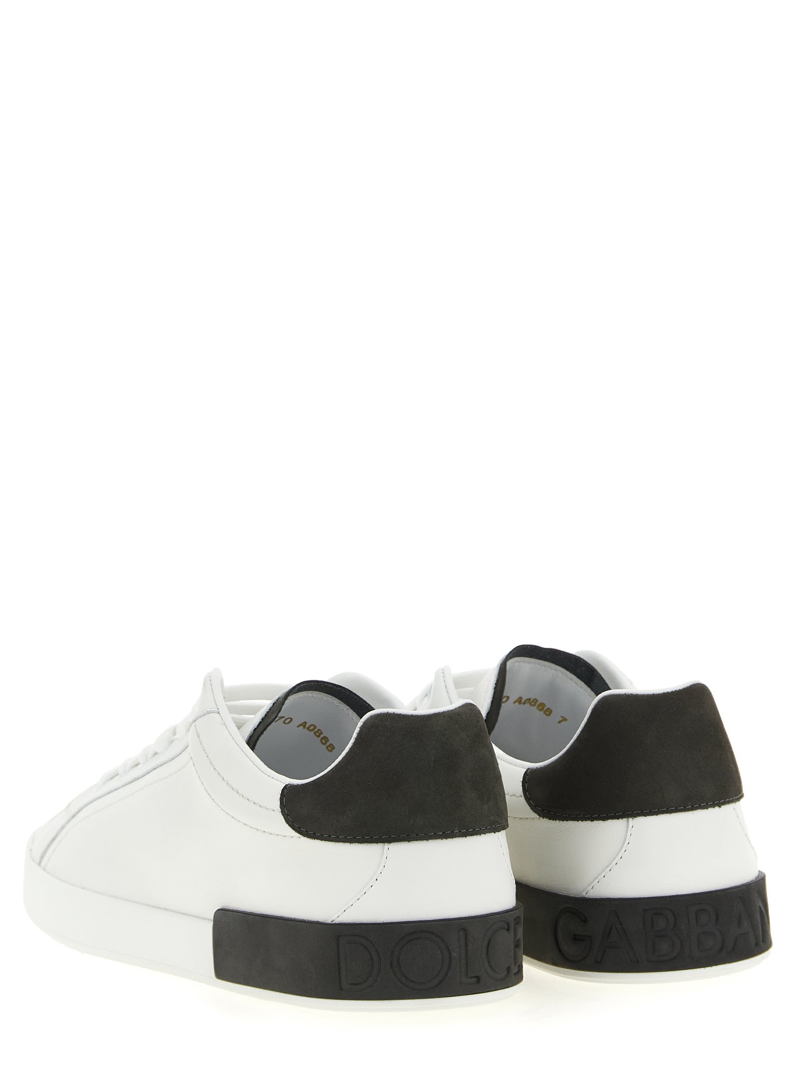Dolce & Gabbana White Calfskin Low Top Sneakers